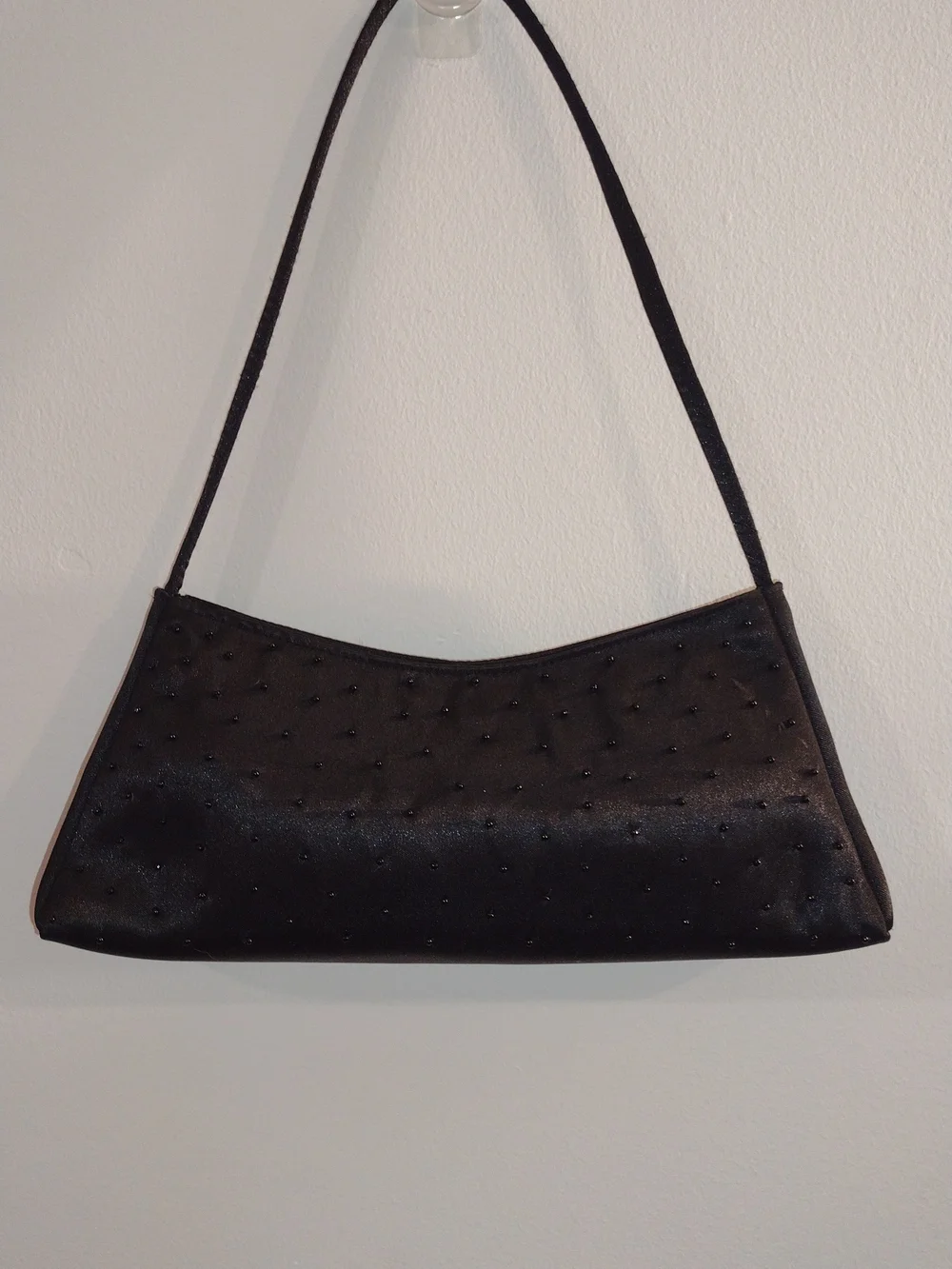 Black Evening Shoulder Bag - Unbranded
